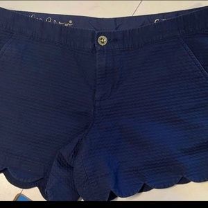 Lilly scalloped buttercup shorts